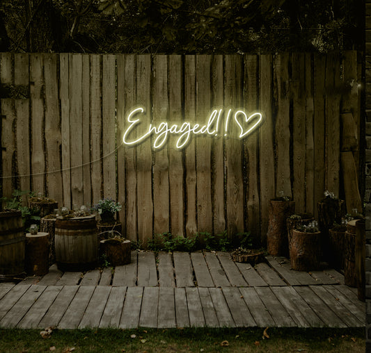 Engaged!! LED Neon Sign