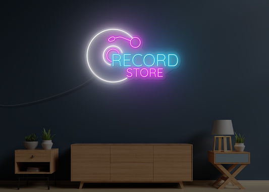 Record Store LED Neon Sign
