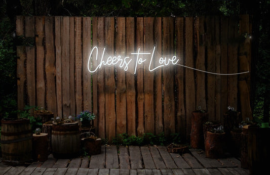 Cheers To Love LED Neon Sign