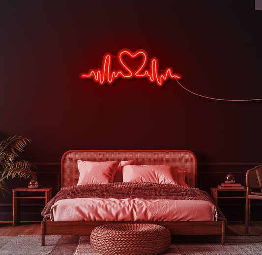 Pulsing Heart LED Neon Sign
