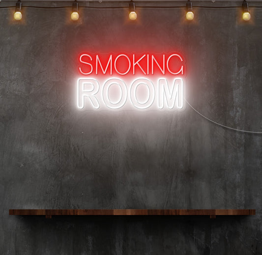 Smoking Room LED Neon Sign
