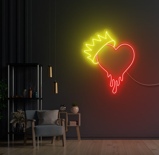 King of Hearts LED Neon Sign