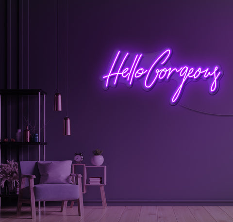 Hello Gorgeous LED Neon Sign