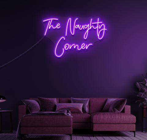 The Naughty Corner LED Neon Sign