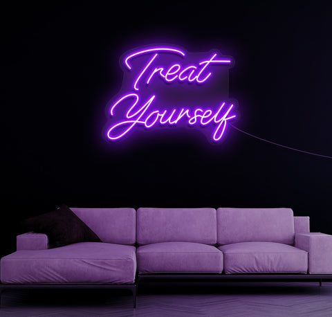 Treat Yourself LED Neon Sign