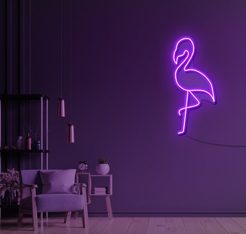 Simple Flamingo LED Neon Sign