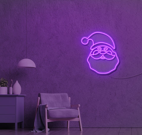 Happy Santa LED Neon Sign