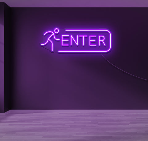 Enter Running Man LED Neon Sign