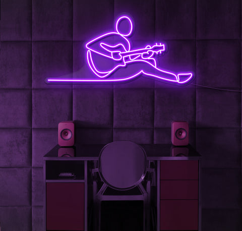 Guitar Music LED Neon Sign