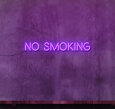 No Smoking Old School LED Neon Sign