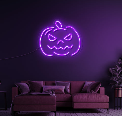 Simple Pumpkin LED Neon Sign