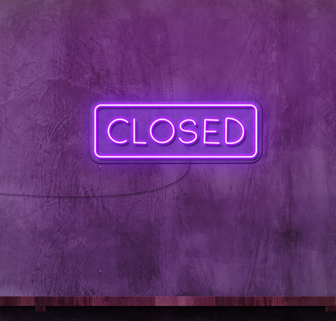 CLOSED LED Neon Sign