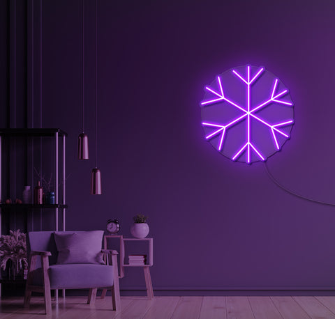 Snowflake LED Neon Sign