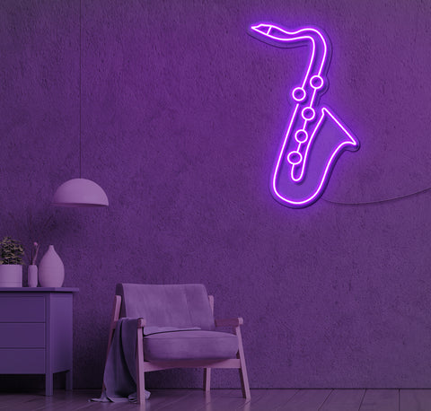 Saxaphone LED Neon Sign