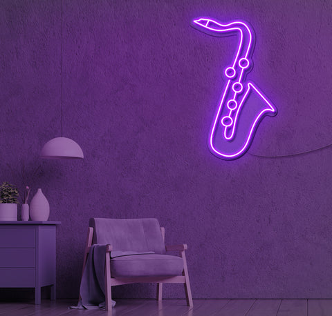 Saxophone LED Neon Sign