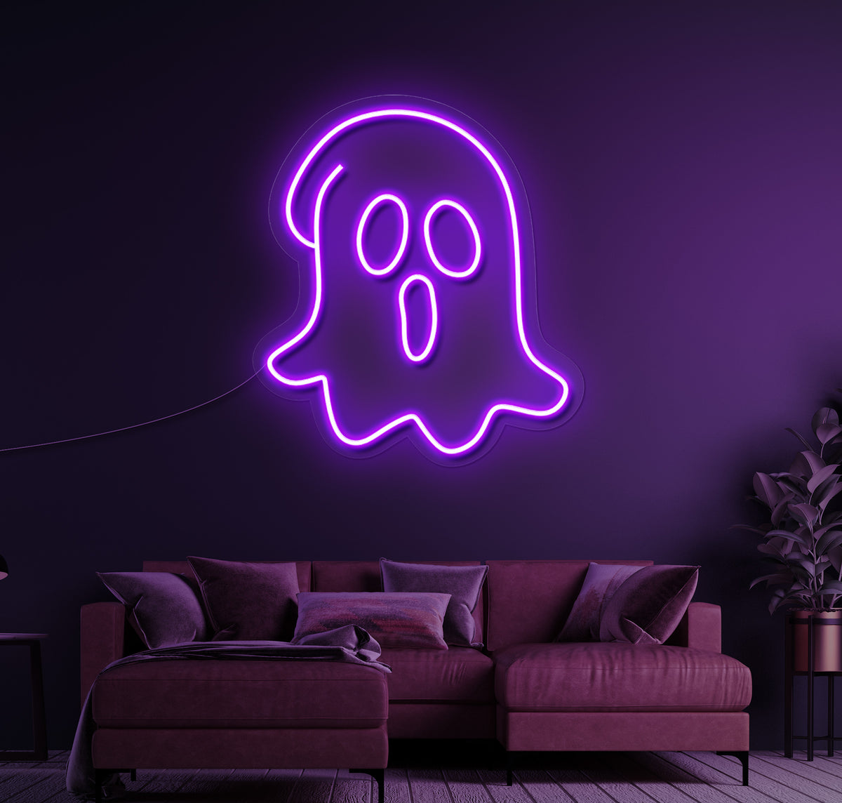 Balaclava Ghost LED Neon Sign