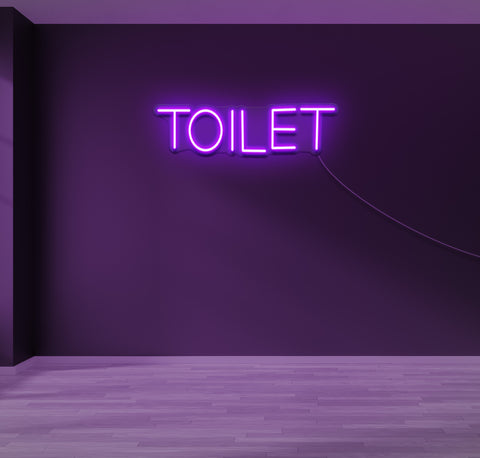 Simple Toilet LED Neon Sign