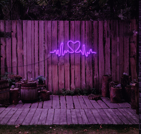 Pulsing Heart LED Neon Sign