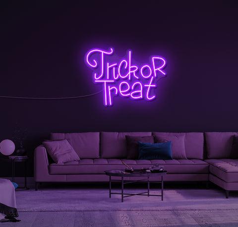 Trick Or Treat LED Neon Sign