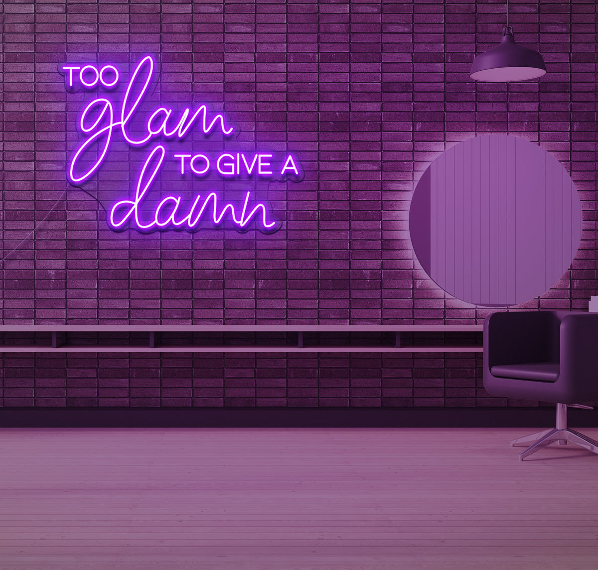 To Glam To Give a Dam LED Neon Sign