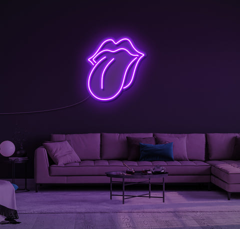 Rolling Stones Logo LED Neon Sign