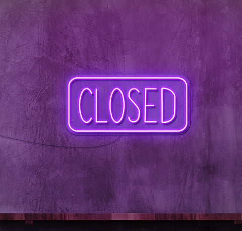 Closed Boxed LED Neon Sign