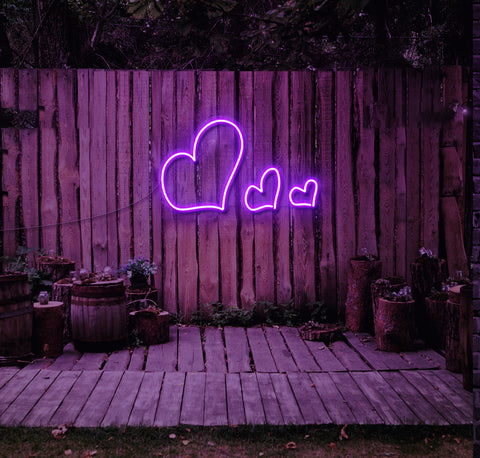 Heart Family LED Neon Sign