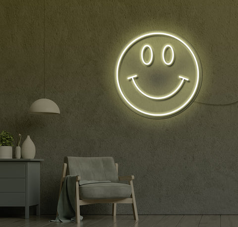 Mr Happy LED Neon Sign