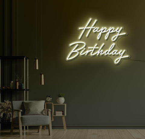 Happy Birthday LED Neon Sign