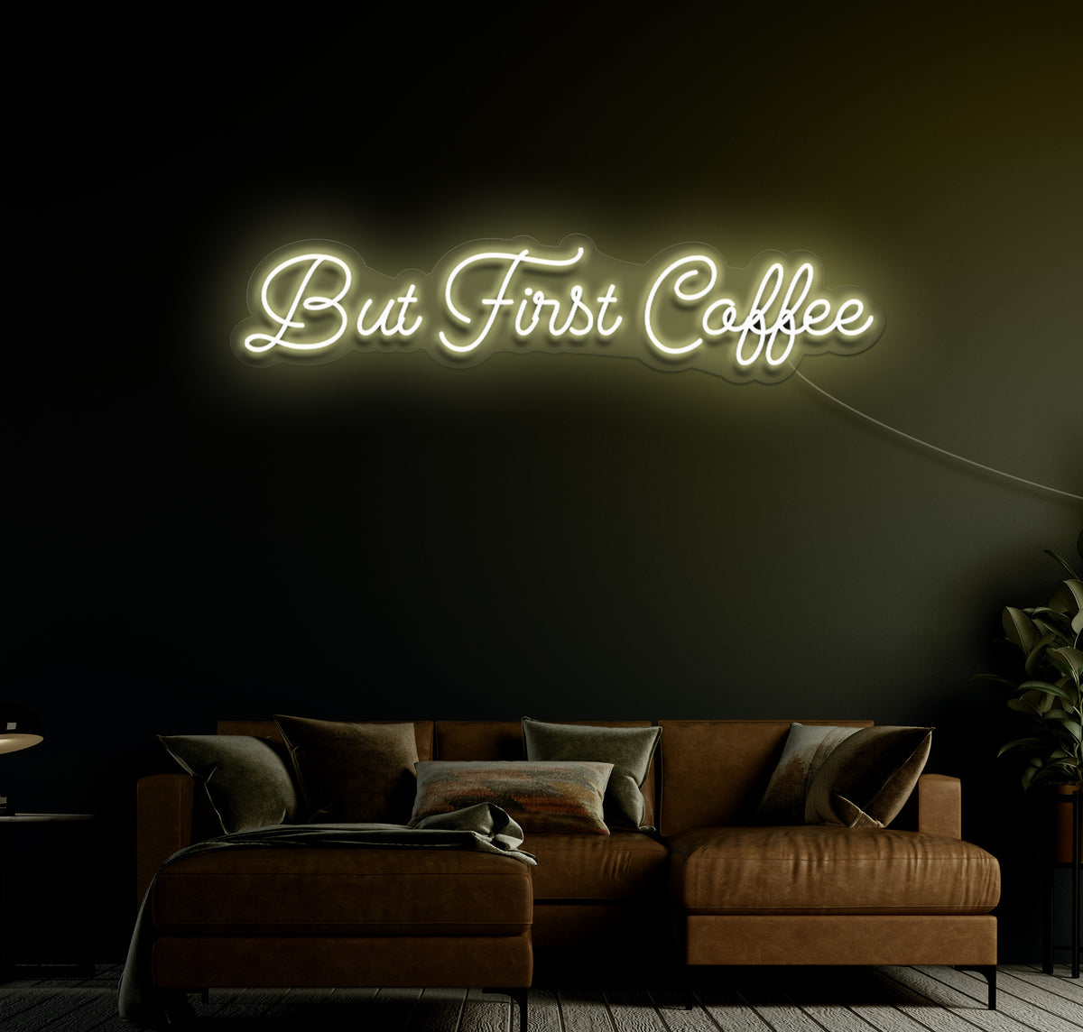 But Coffee First LED Neon Sign