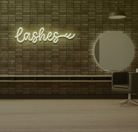 Lashes LED Neon Sign