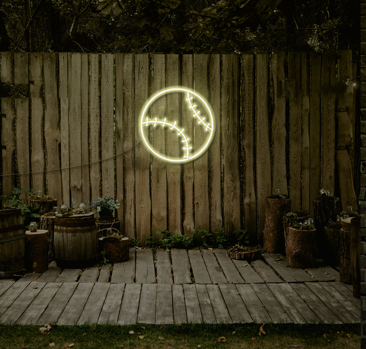 Baseball LED Neon Sign