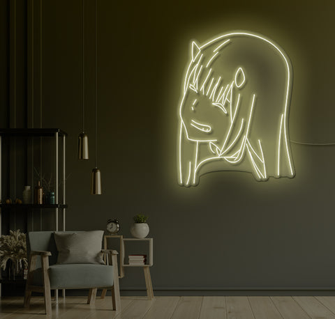 Cartoon Girl LED Neon Sign