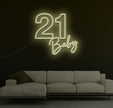 21 Baby LED Neon Sign