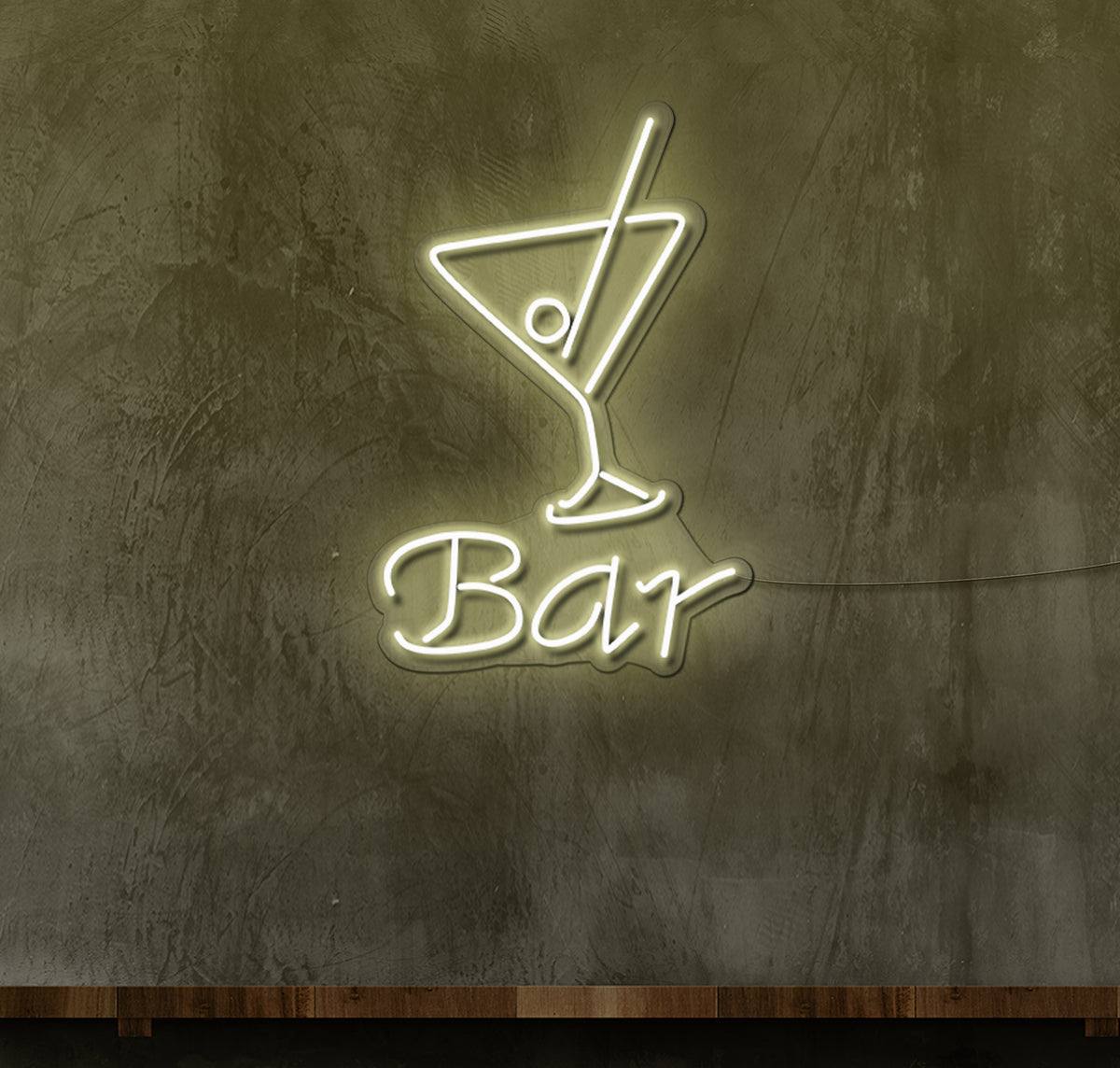 Bar Martini Glass LED Neon Sign
