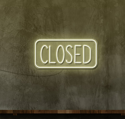 Closed Boxed LED Neon Sign