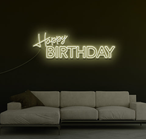 Happy Birthday LED Neon Sign