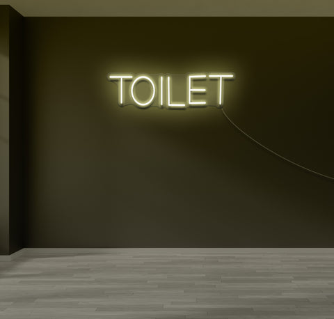 Simple Toilet LED Neon Sign