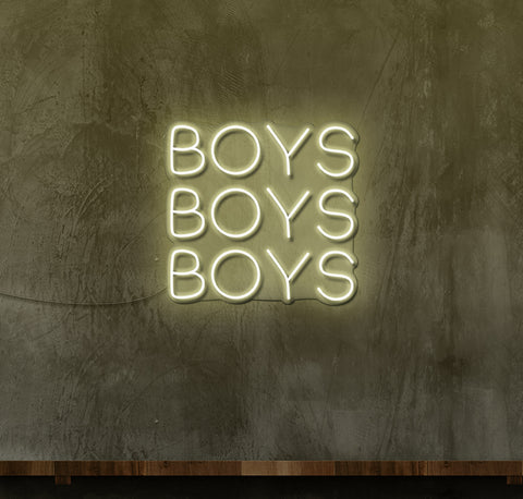 Boys, Boys, Boys LED Neon Sign