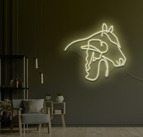 Cowboy LED Neon Sign