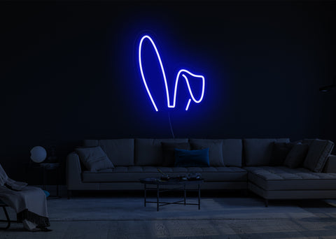 Extra Flop Bunny Ears LED Neon Sign