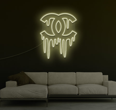 CC Drip LED Neon Sign