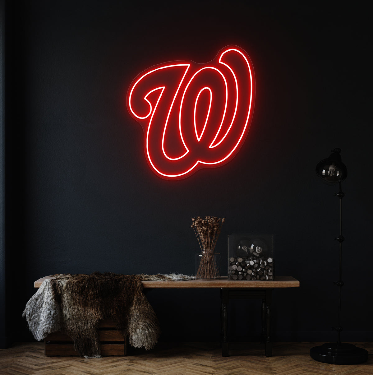Washington Baseball LED Neon Sign