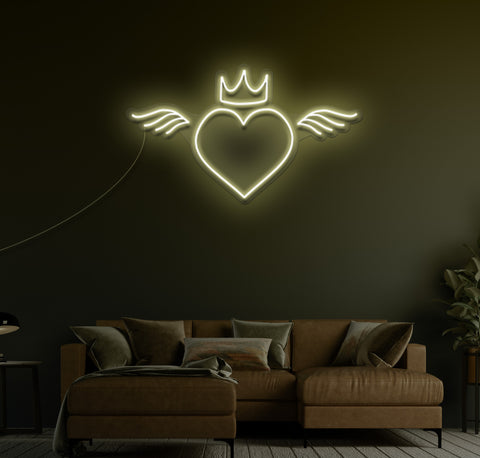 Angel Heart LED Neon Sign