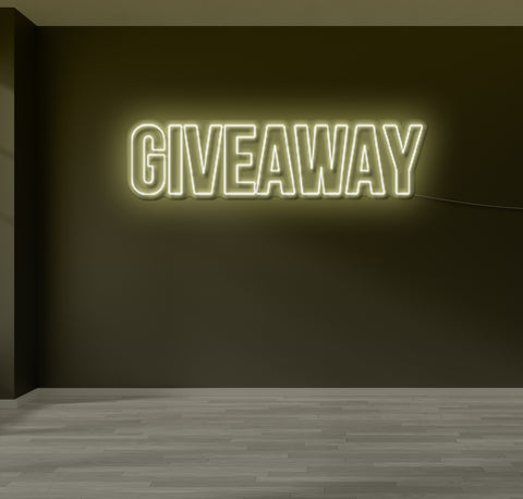 Giveaway LED Neon Sign