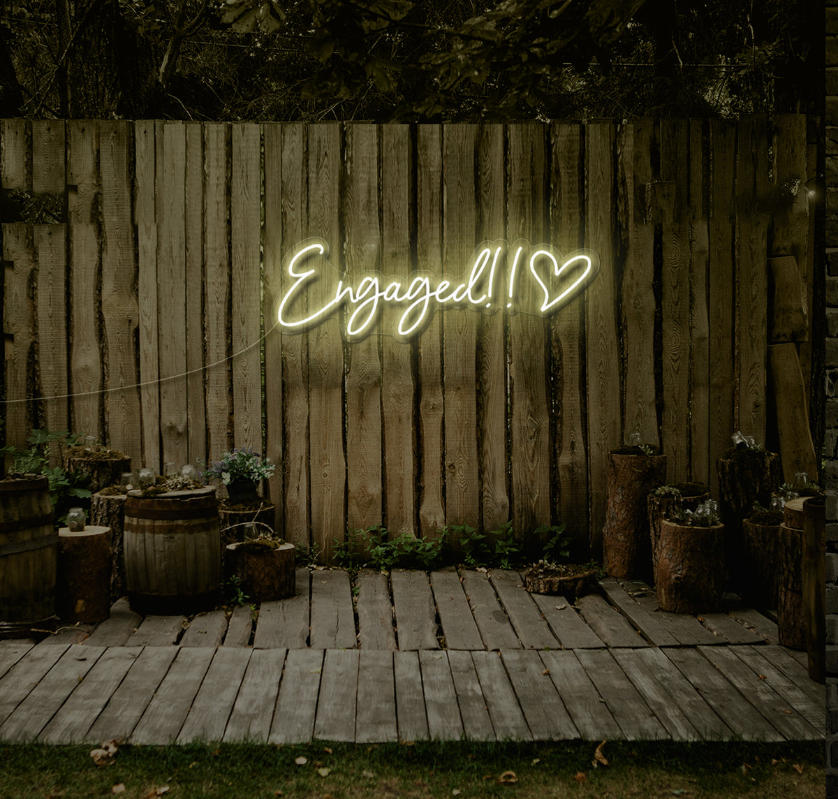 Engaged!! LED Neon Sign