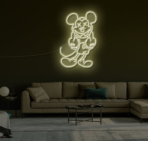 Angry Mickey LED Neon Sign