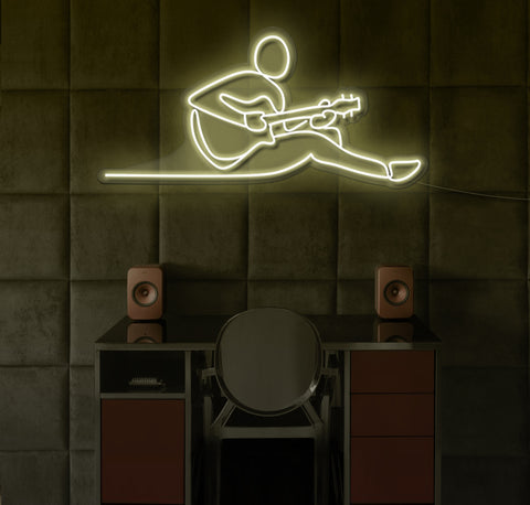 Guitar Music LED Neon Sign