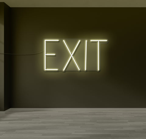 Simple Exit LED Neon Sign