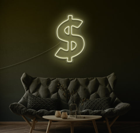 Dollar Sign LED Neon Sign